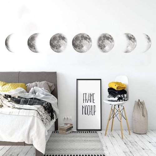 Moon Phases Wall Sticker by Veasoon