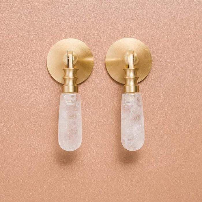 Natural Crystal Cabinet Knob by Veasoon