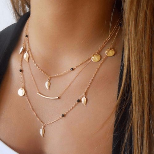 Gypsy Soul Multirow Chain Necklace