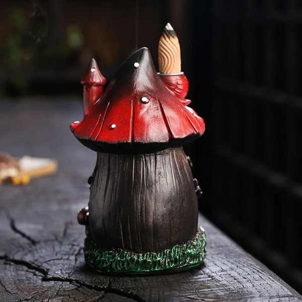Mushroom House Incense Burner by Veasoon