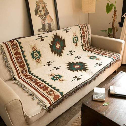 American Native Throw Sofa Blanket by Veasoon