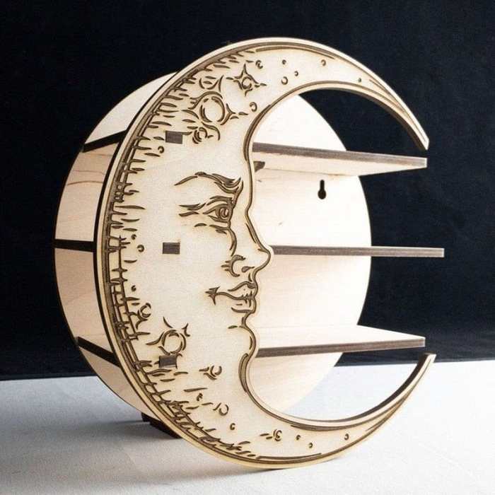 Crescent Moon Shelf by Veasoon