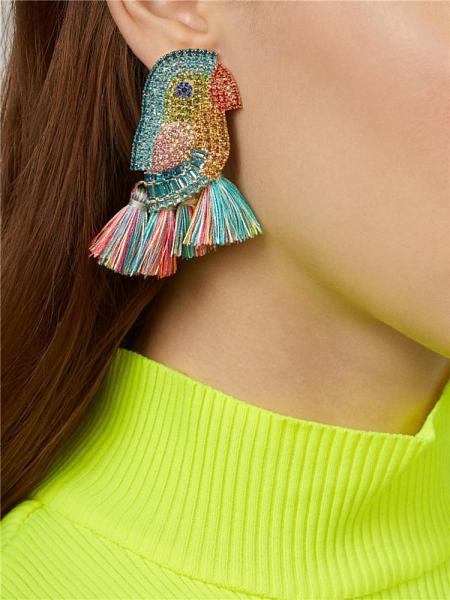 Bird & Tassel Earrings