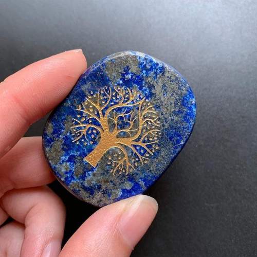 Lapis Lazuli Tree of Life Stone by Veasoon