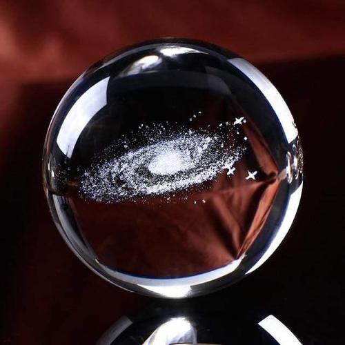 3D Galaxy Crystal Ball by Veasoon