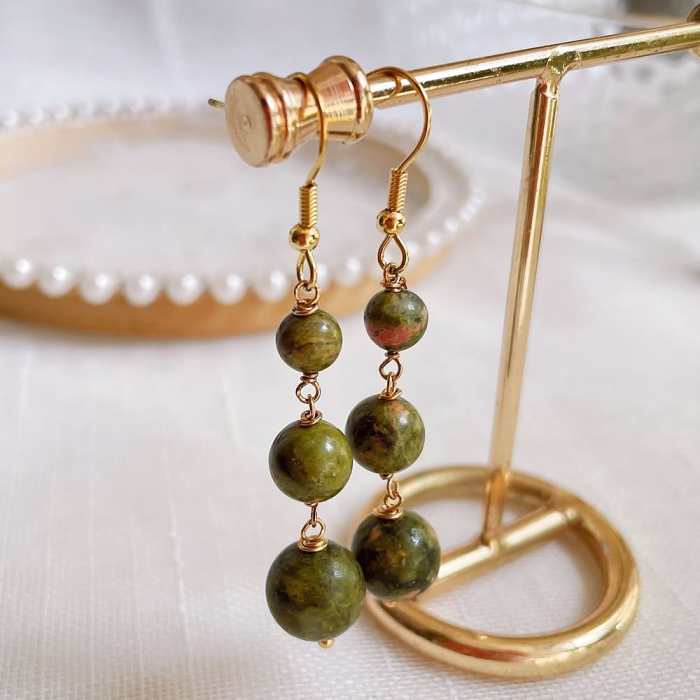 Natural Crystal Drop Earring