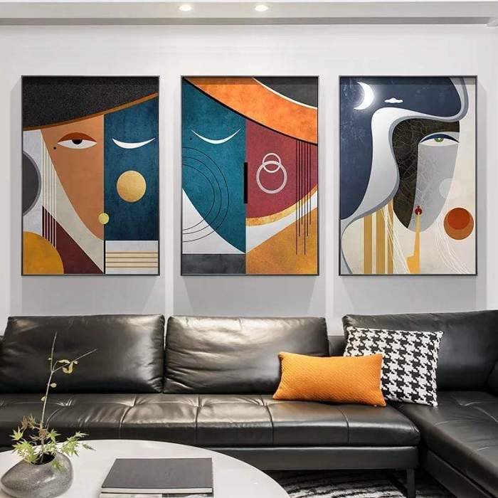 Geometric Abstract Wall Art by Veasoon