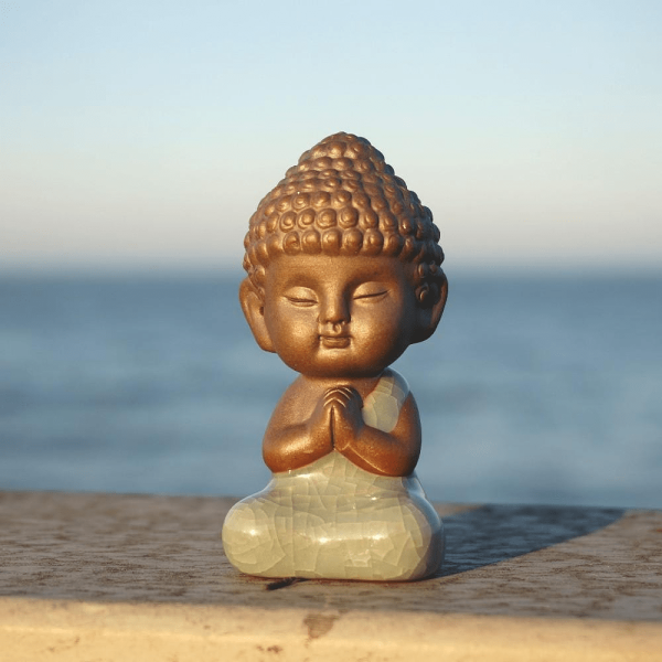 Mini Buddha Statue in Ceramic and Porcelain by Veasoon