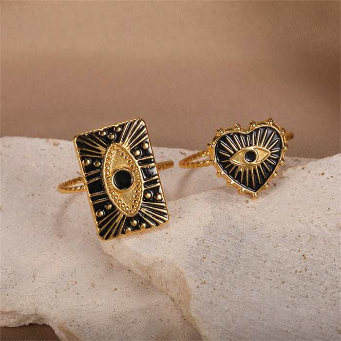 Engraved Evil Eye Protection Ring
