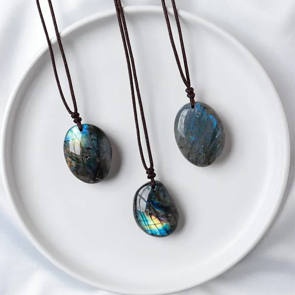 Labradorite Amulet Pendant Necklace