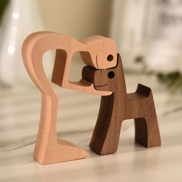 Unconditional Love Wood Figurine by Veasoon