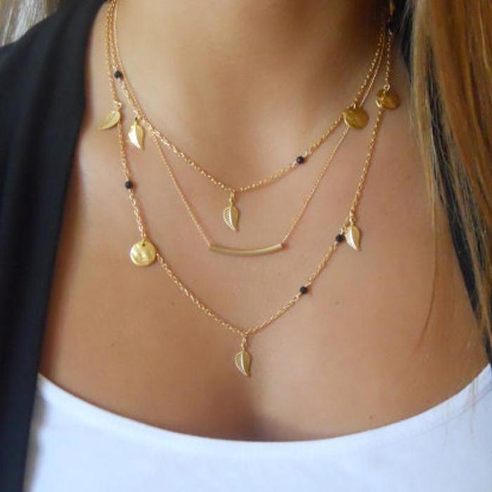 Gypsy Soul Multirow Chain Necklace