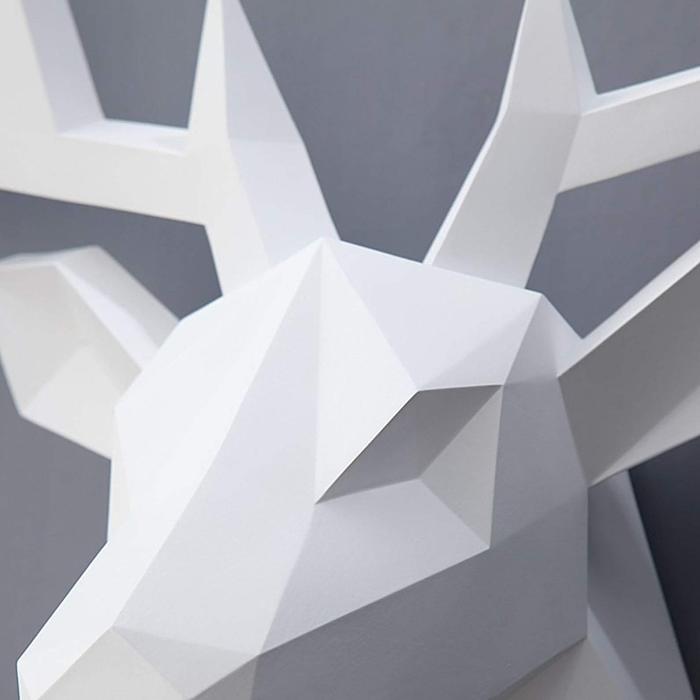 3D Deer Head Wall Statue by Veasoon