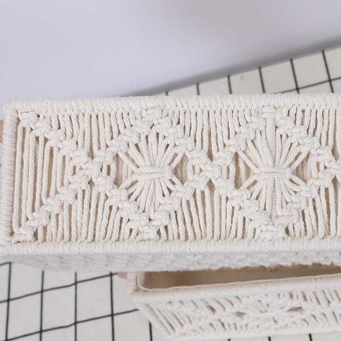 Macrame Storage Baskets by Veasoon