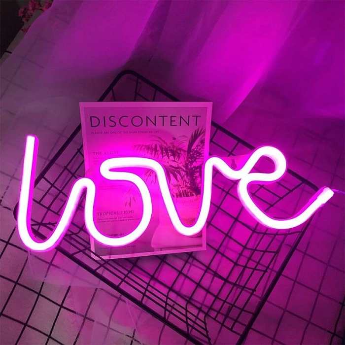 Love Neon Sign by Veasoon