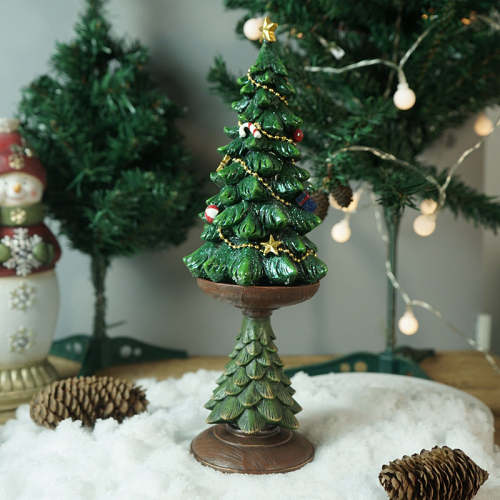 Christmas Tree Resin Wonderland Figurine by Veasoon