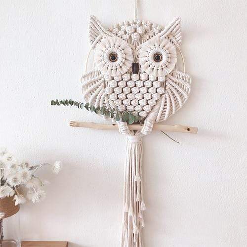 Macrame Owl Wall Hanging by Veasoon
