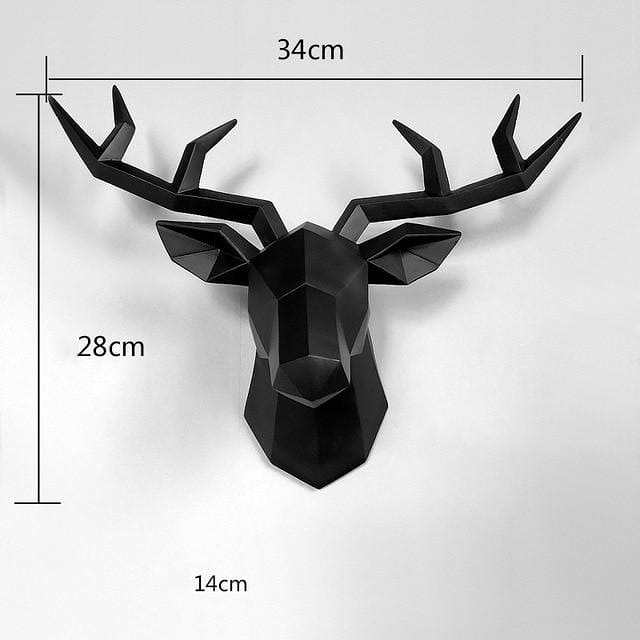 3D Deer Head Wall Statue by Veasoon