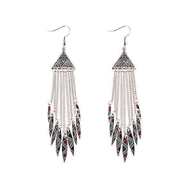 Boho Tassel Chain Earrings