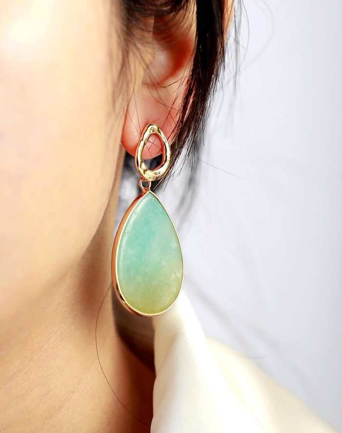Amazonite Stud Earrings