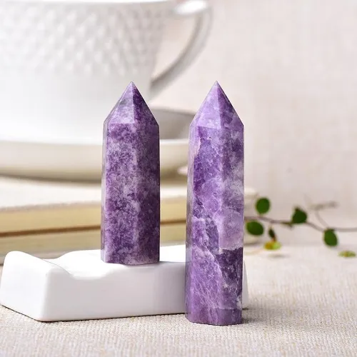 Lapidolite Crystal Point by Veasoon