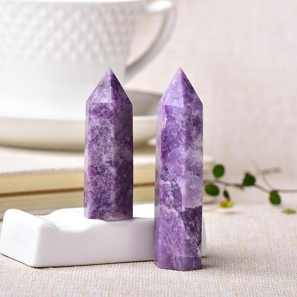 Lapidolite Crystal Point by Veasoon