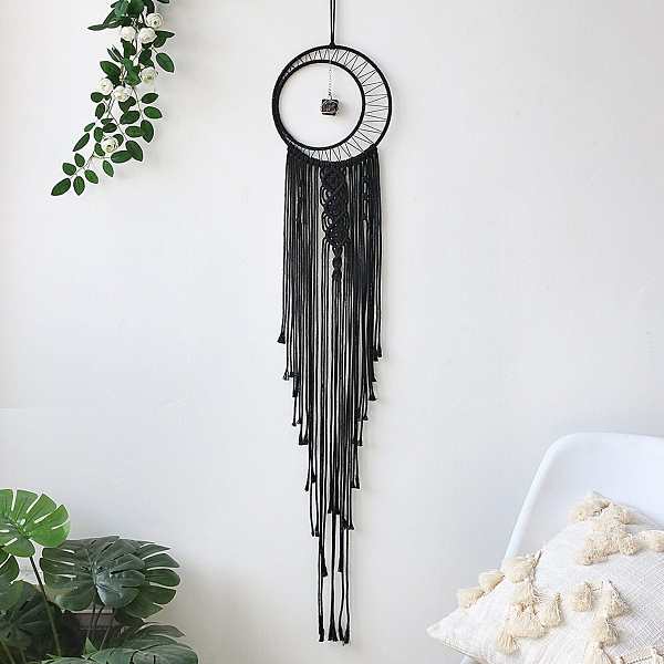 Sun And Moon Black Dream Catcher by Veasoon