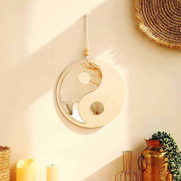 Yin & Yang Feng Shui Mirror by Veasoon