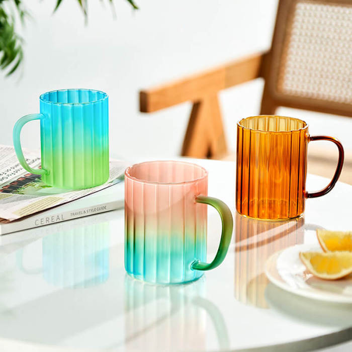 Rainbow Glass Cup