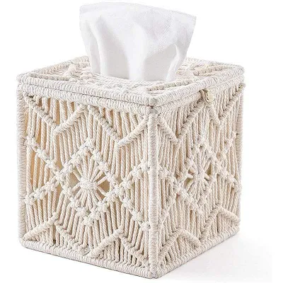 Macrame Napkin Box by Veasoon