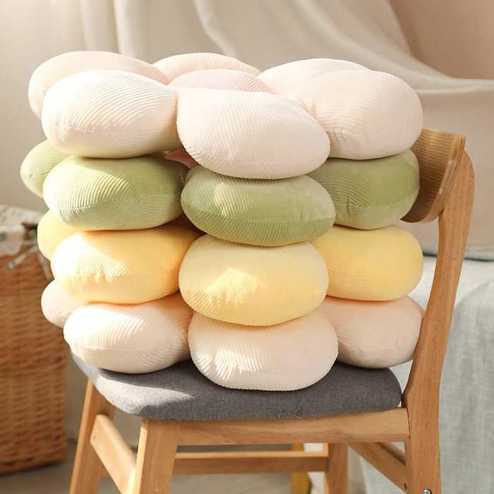 Pastel Flower Pillow by Veasoon