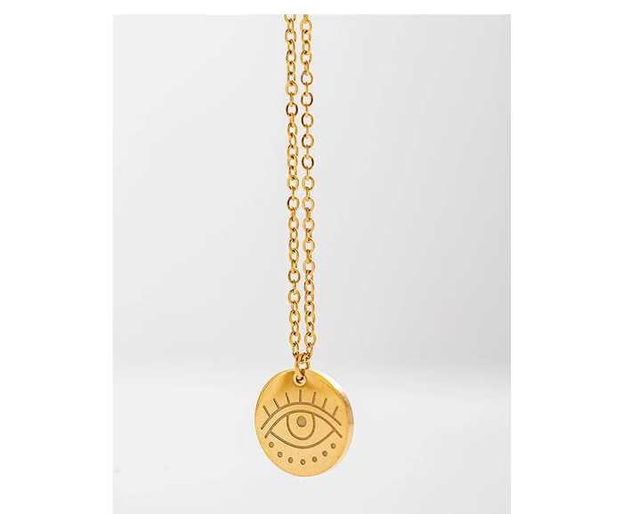 Evil Eye Gold Pendant Necklace