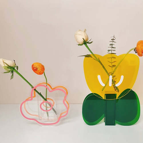 Acrylic Flower Shape Vase