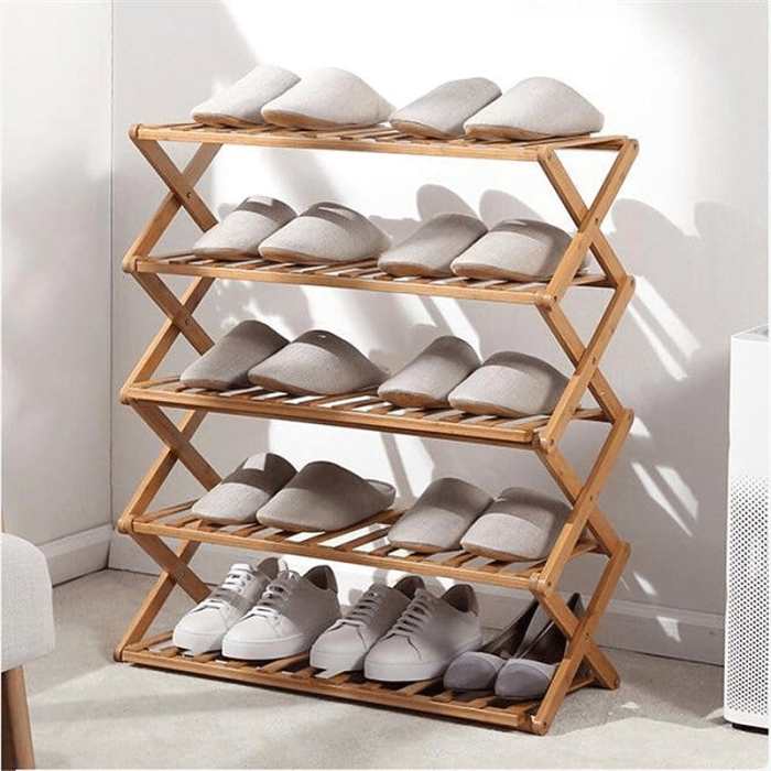 Bamboo Household Foldable Rack by Veasoon