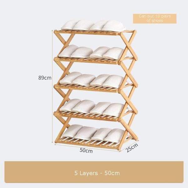 Bamboo Household Foldable Rack by Veasoon