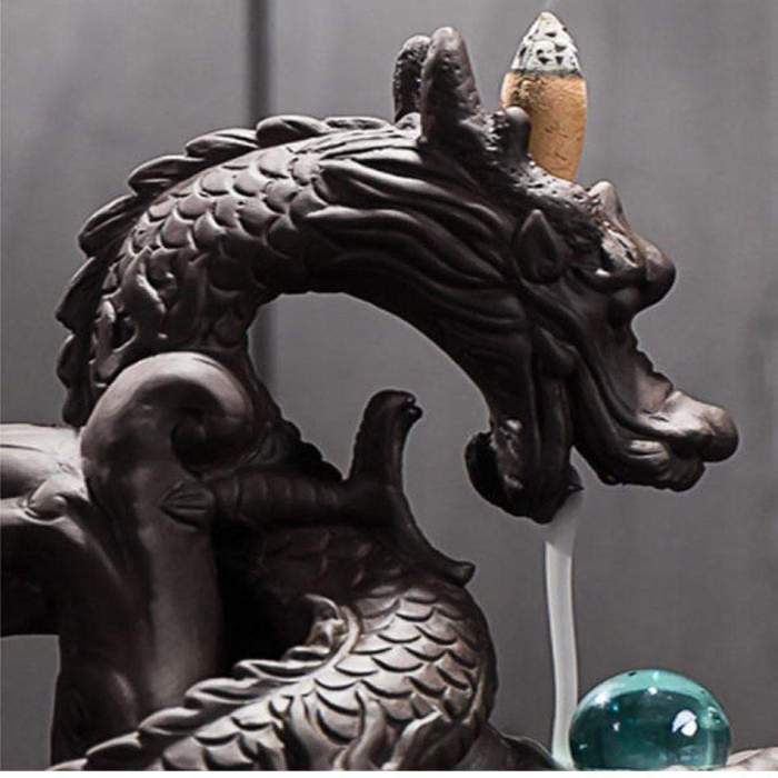 Smoking Dragon Incense Burner by Veasoon