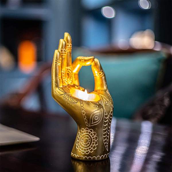 Buddha's Hand Shaped Candle Holder by Veasoon