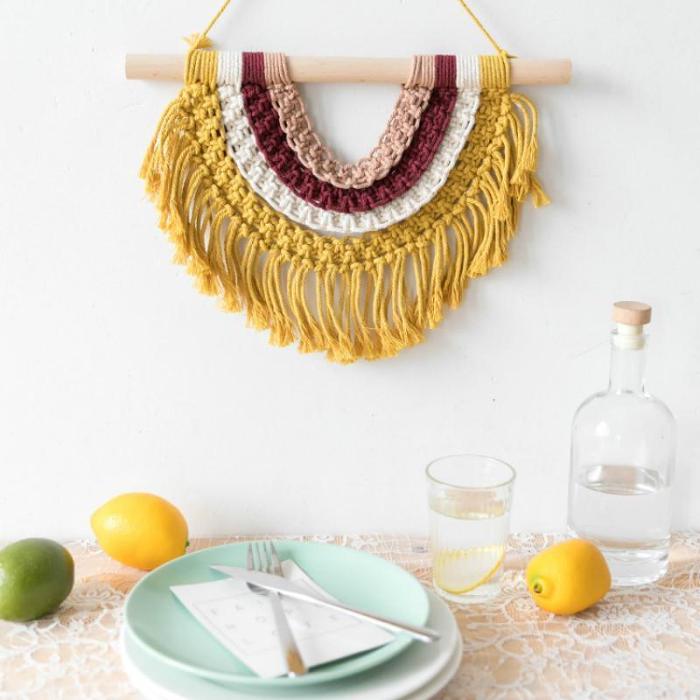Adana Macrame Hanging Wall Art by Veasoon