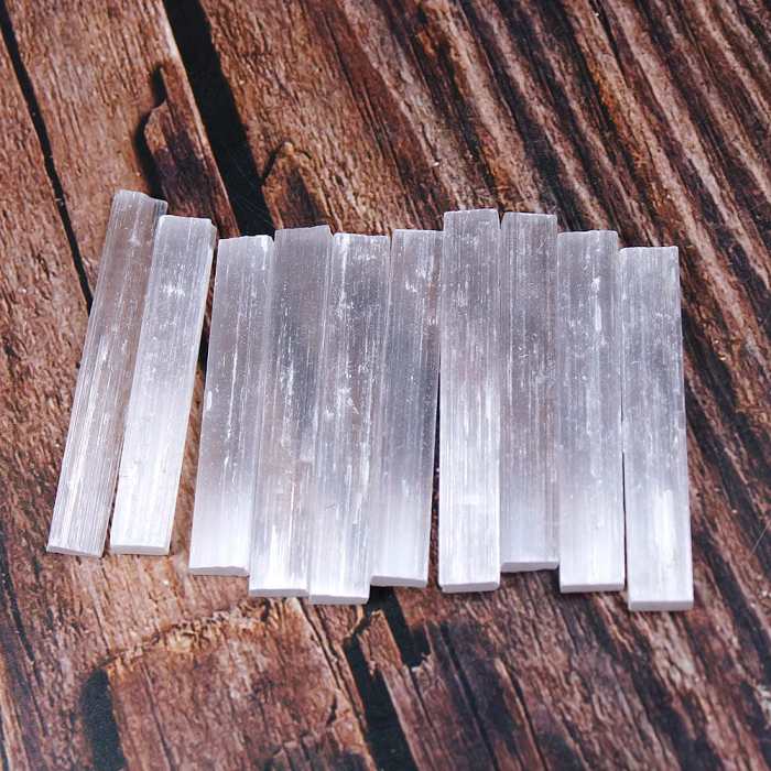 Selenite Crystal Sticks (10pcs) by Veasoon