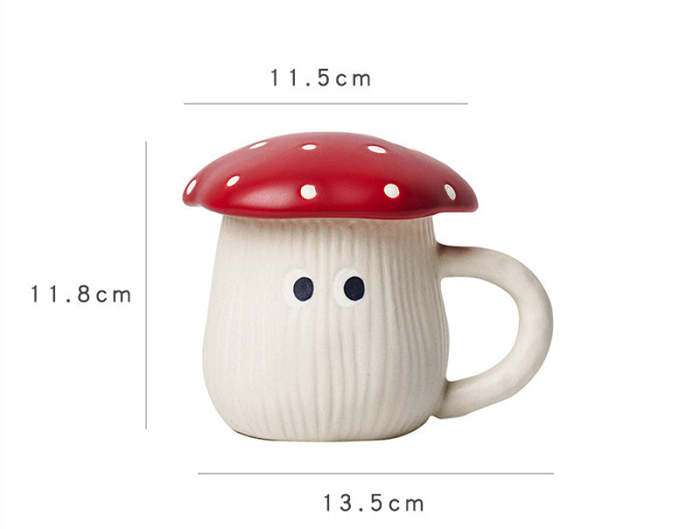 Red Spotted Mushroom Underglaze Tableware Collection by Veasoon