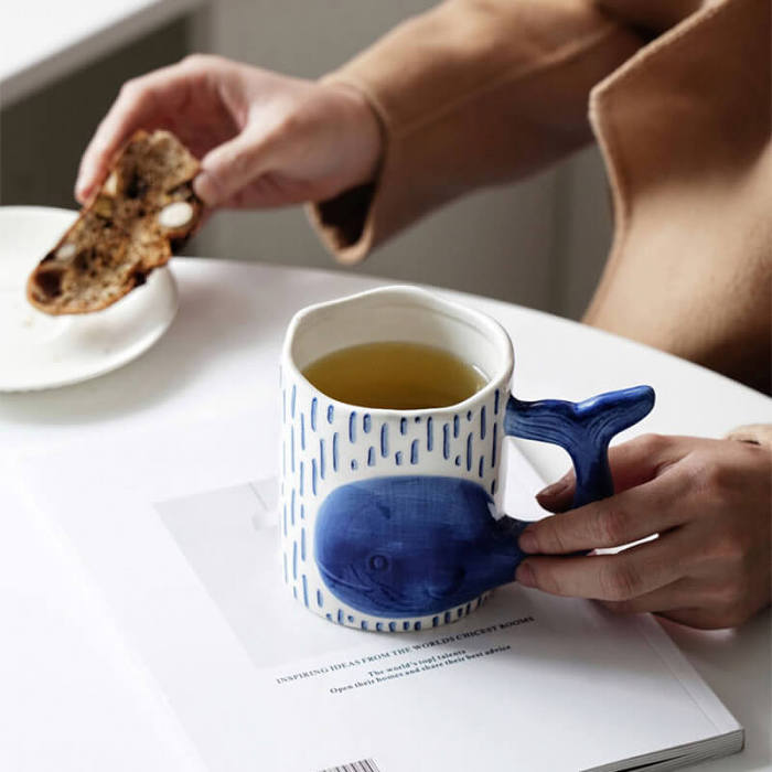 Spring Whale Ceramic Mug