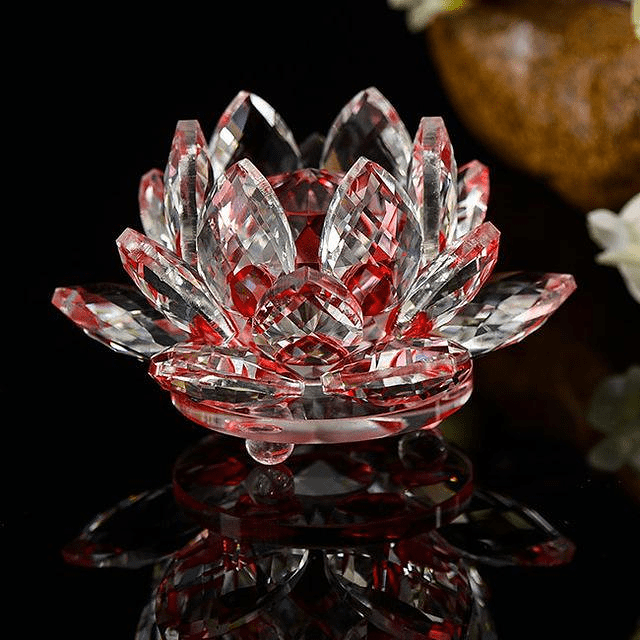 Quartz Crystal Lotus Flower by Veasoon