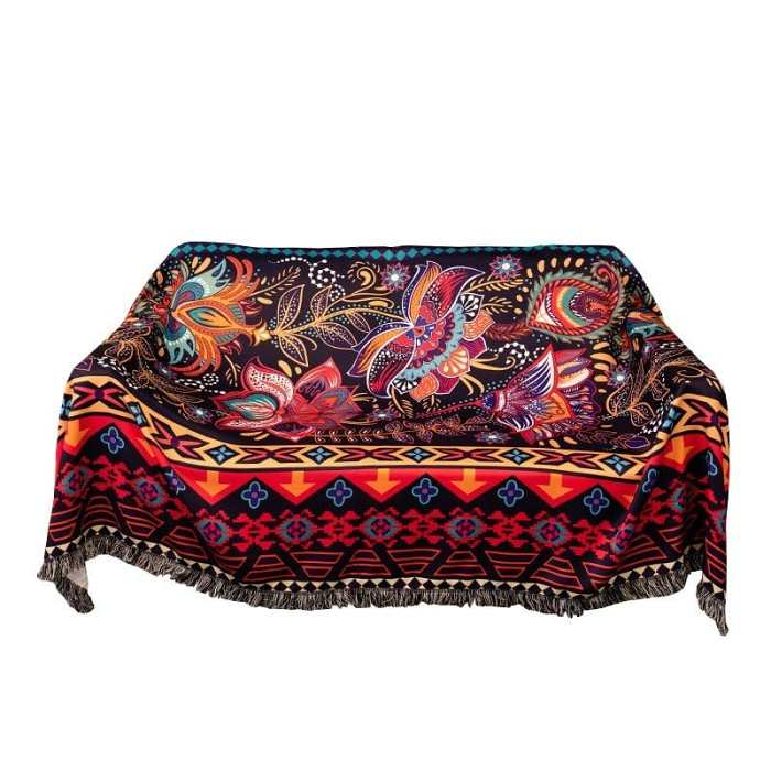 Bohemian Design Throw Blanket by Veasoon