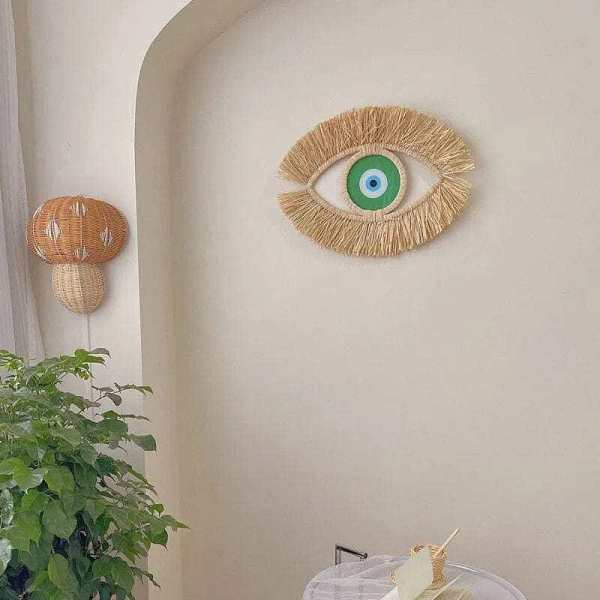 Evil Eye Woven Wall Art by Veasoon