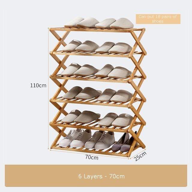 Bamboo Household Foldable Rack by Veasoon