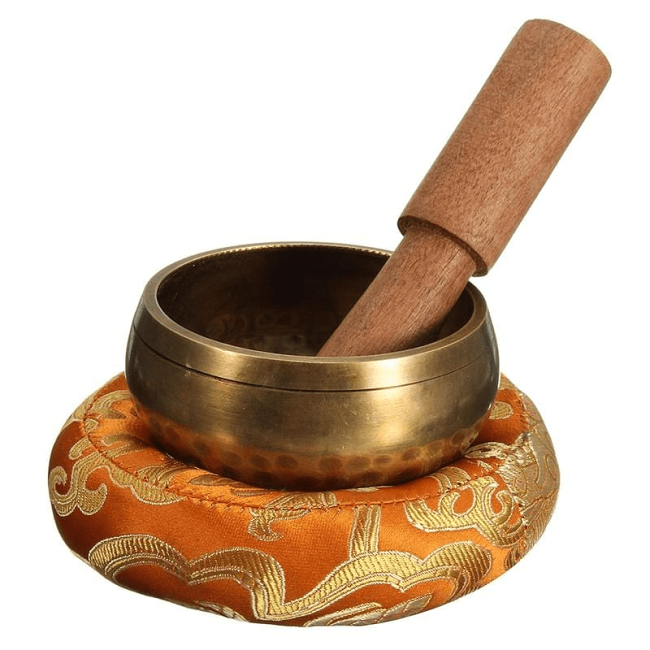 Tibetan Singing Bowl with Mat by Veasoon