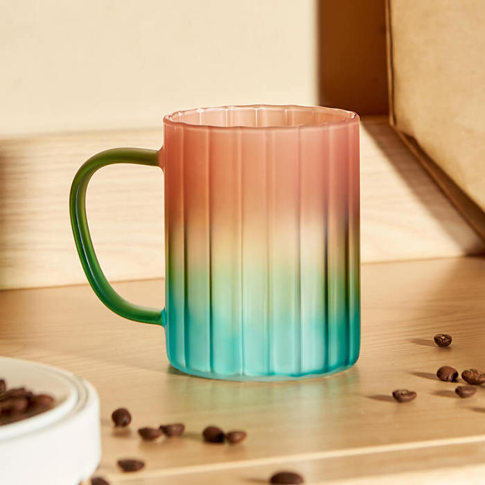 Rainbow Glass Cup