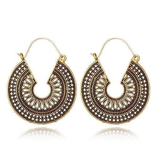Hollow Flower Dangle Earrings