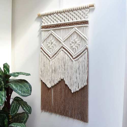 Earth Vibes Wall Hanging Macrame by Veasoon