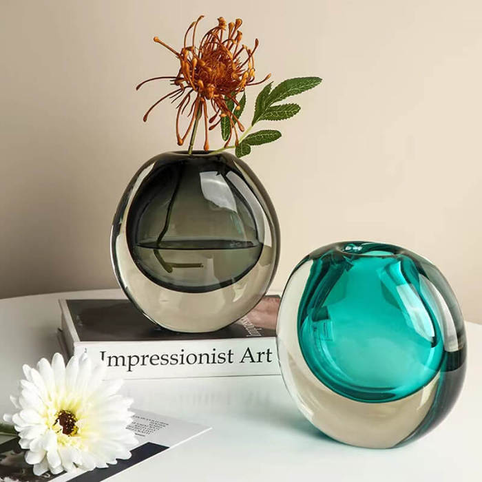 Amber Creative Glass Vase